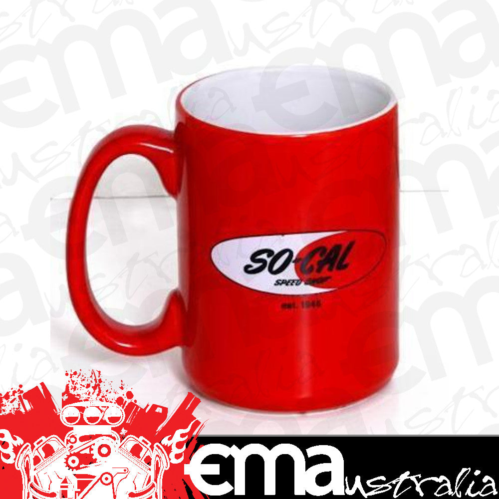 So-Cal Speed Shop SO001-93193 Oval Logo Coffee Cup Mug - Red