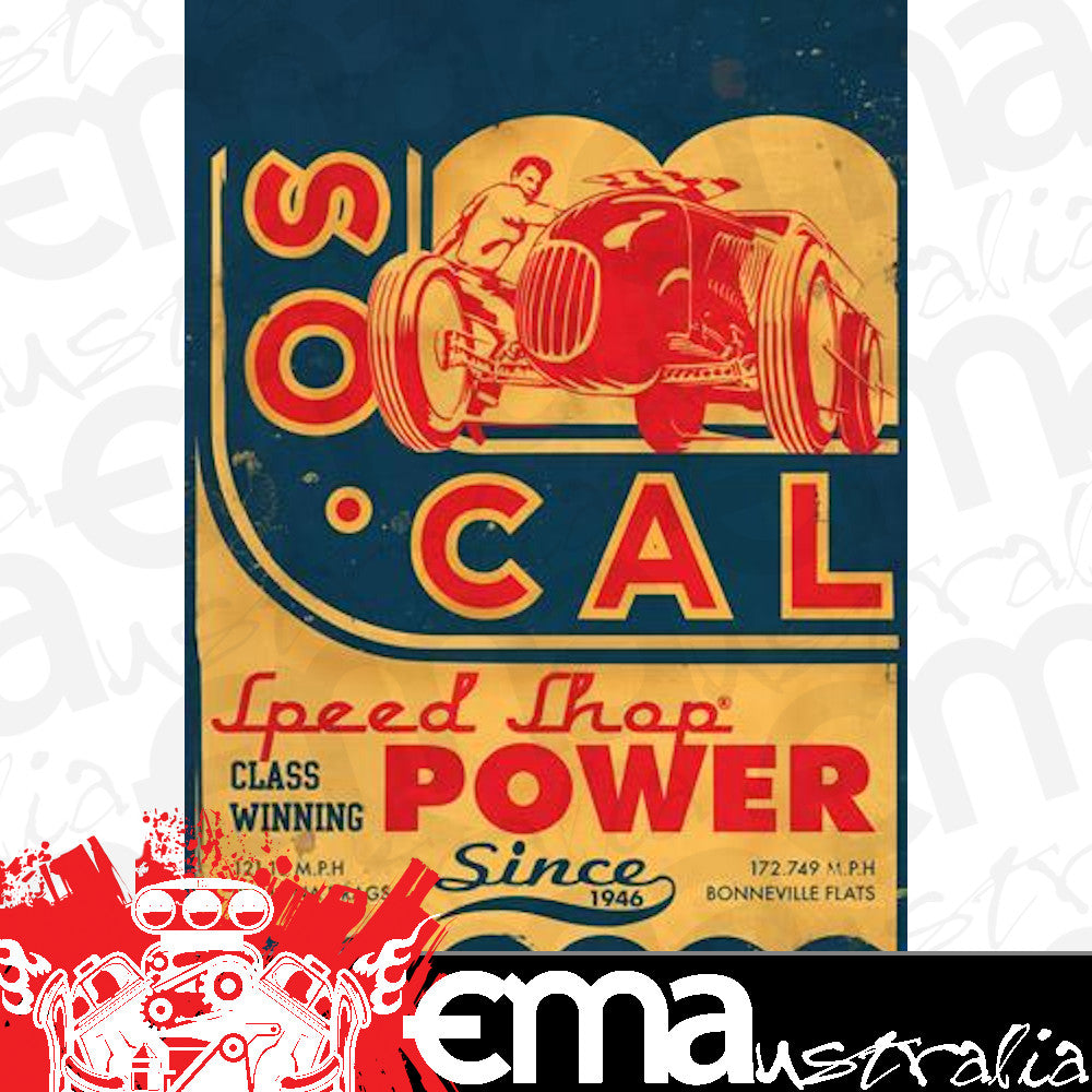 So-Cal Speed Shop SO001-93218 Coupe Tin Sign