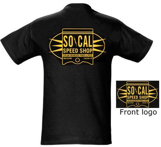 So-Cal Speed Shop SOSSM-1039TC10 Oil Can Piston T-Shirt