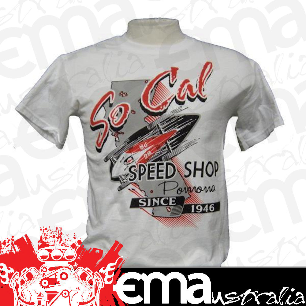 So-Cal Speed Shop SOSSM-7023TC01xL California Tank White x Large