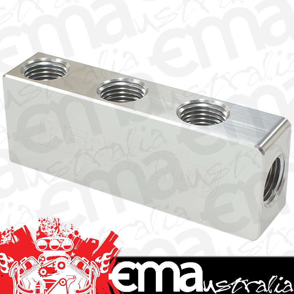 Aeroflow AF456-01-06S Compact Distribution Block 1 In 6 Out All Port S 1/8" NPT