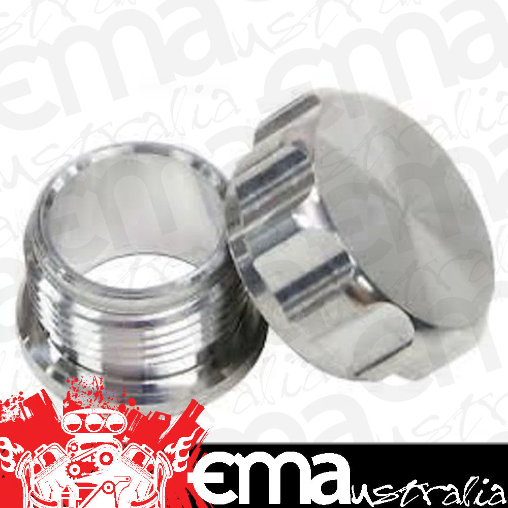 Aeroflow AF460-24S 1.5" Alum Weld Bung & Cap Raw Weld On / Silver Cap