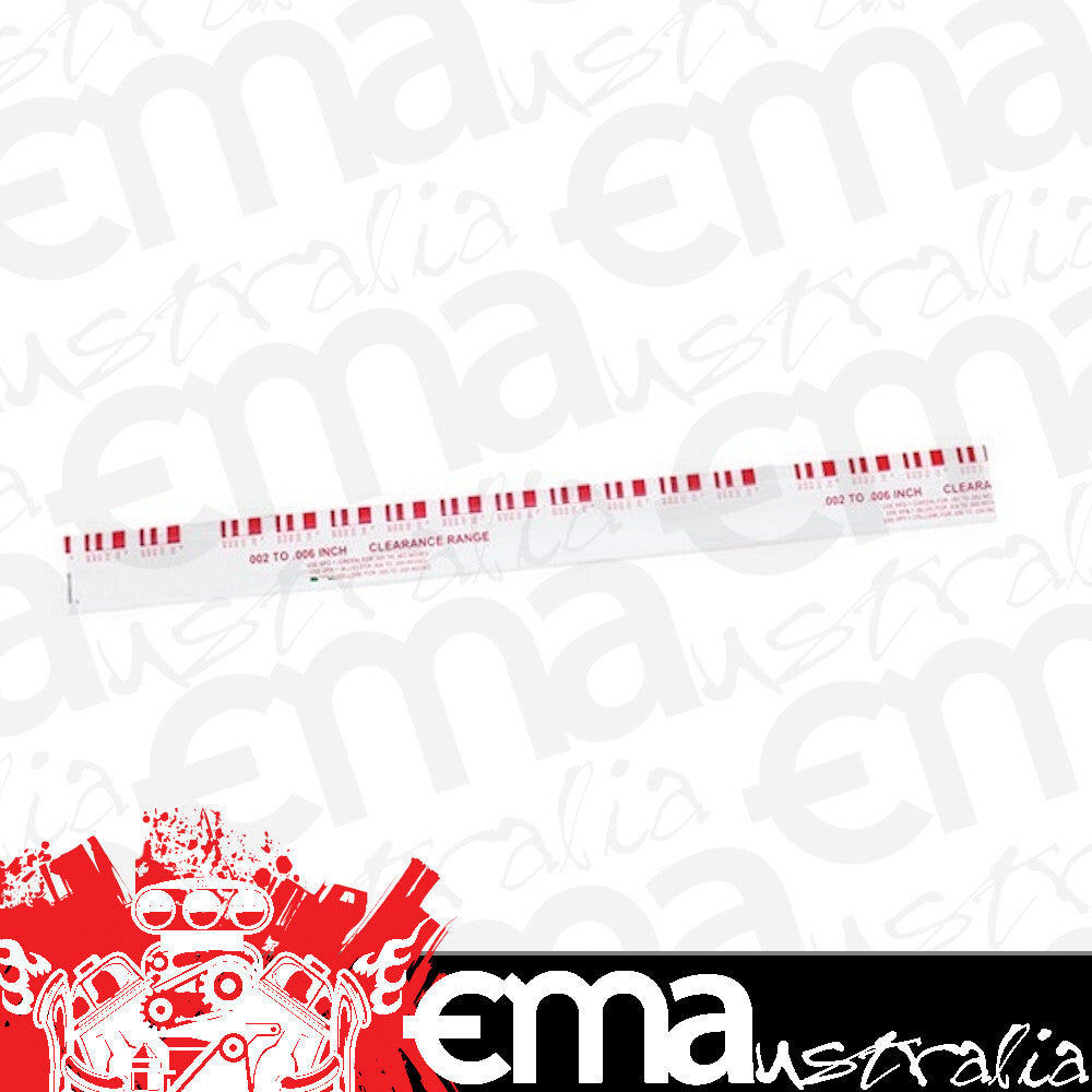 Speed Pro SPR-1 Plastigauge Red Strip.002-.003 Measurement Range