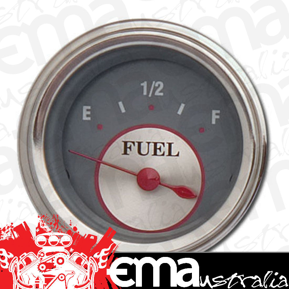 Classic Instruments SS14SLF Silver - Fuel Gauge 0-30 OHM 2-1/8"