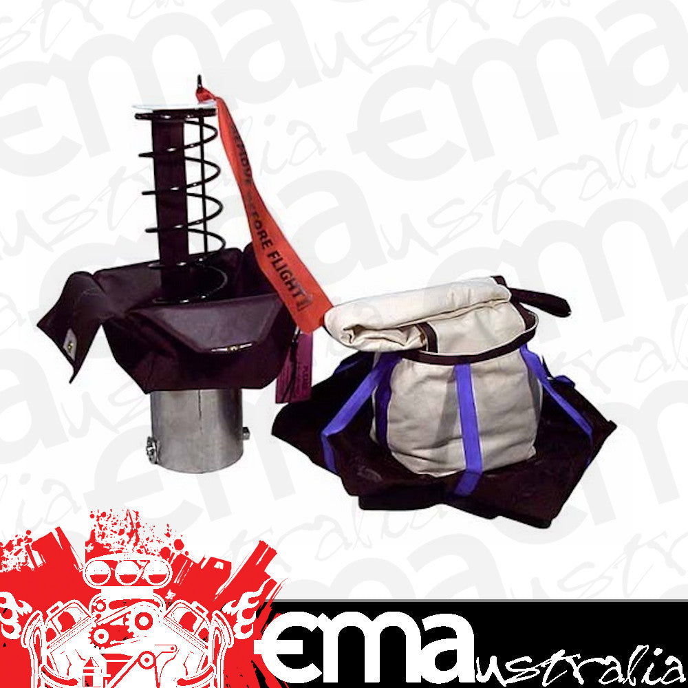 Stroud SS4304803-1-1 Pro Stock/Pro Mod Large Spring Launcher Chute Black Size 24 up to 215 MPH Dual Chutes Required SS4304803-1-1