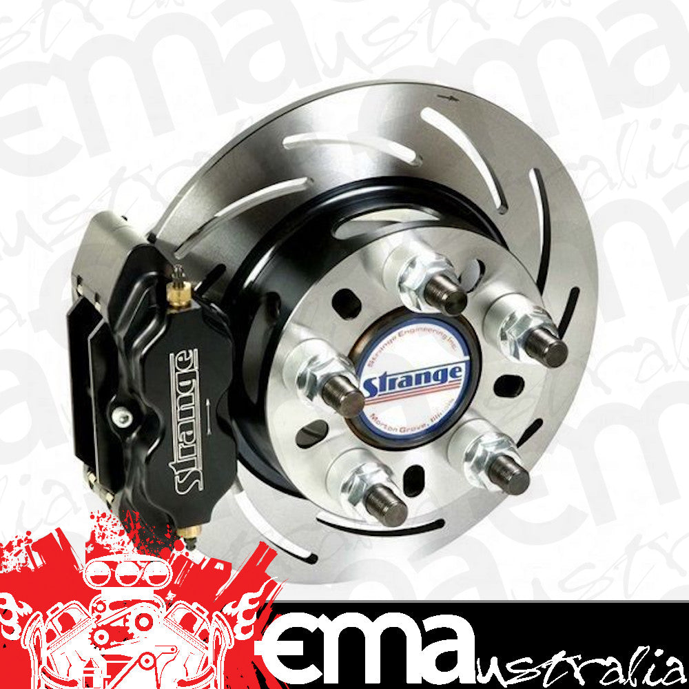 Strange STB1708WC Strange 4 Spot Rear Disc Brake Kit suits Early Big Ford Housing Ends