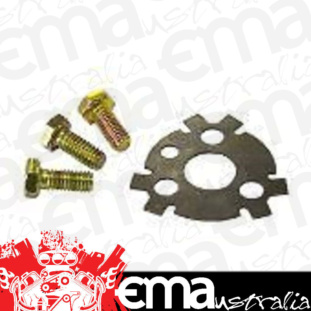Aeroflow AF463-50 Sb & Bb Chev Cam Locking Plateand Grade 8 Bolt Set