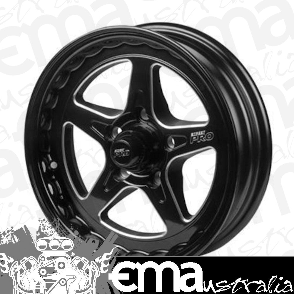 Street Pro Wheels STP002-154000-BK Street Pro Ll Convo Wheel Black 15X4' Holden Chevrolet Bolt Circle 5 X 4.75' 13 2.0' Back Space