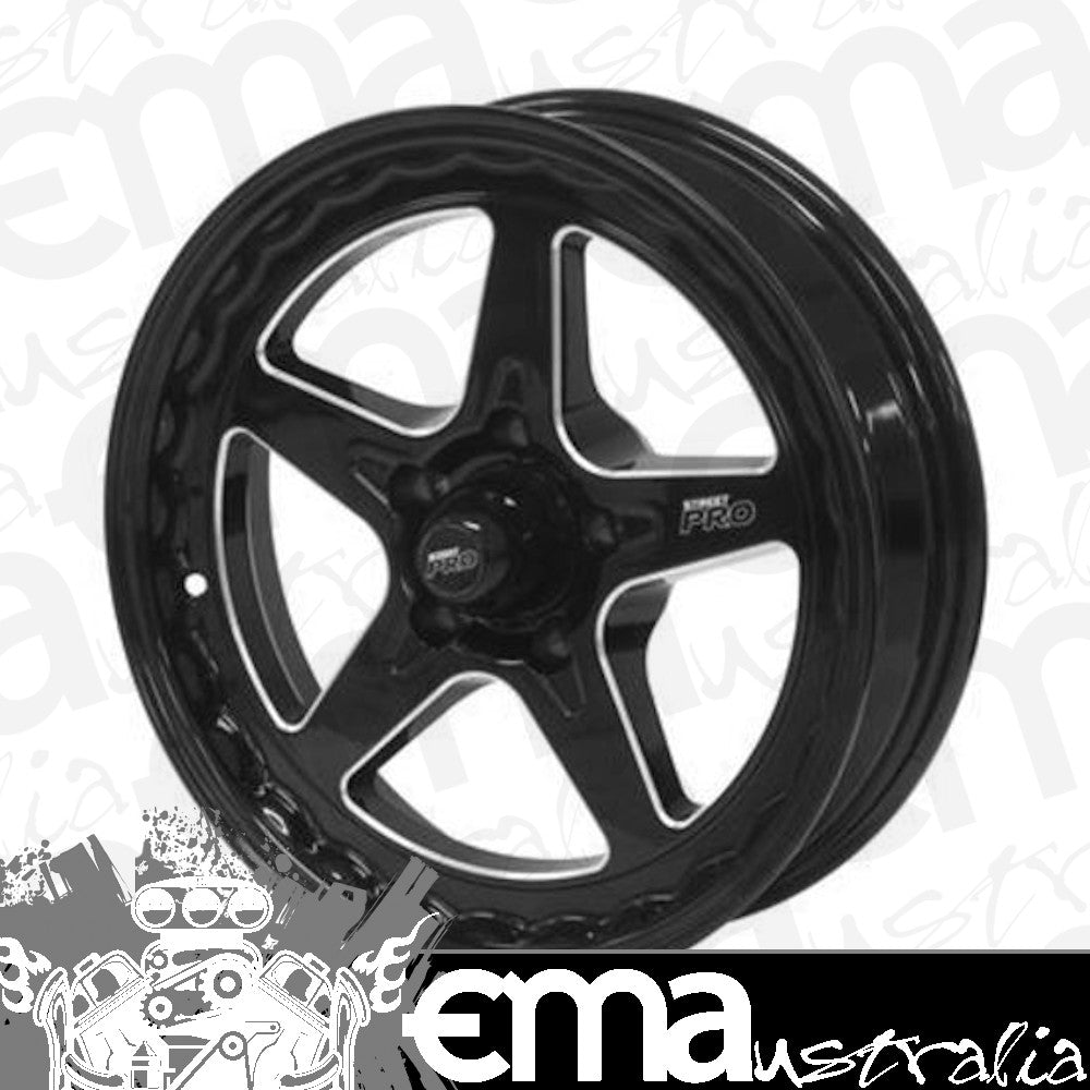 Street Pro Wheels STP002-174000F-BK Street Pro Ll Convo Wheel Black 17X4.5' Ford Bolt Circle 5 X 4.50' -26 1-3/4' Back Space