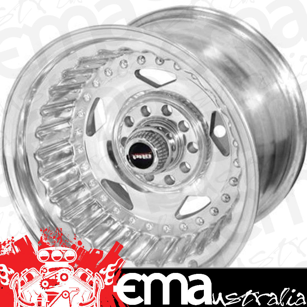 Street Pro Wheels STP005-157000 Street Pro Convo Wheel Polished 15X7' Holden Chevrolet Ford Dual Bolt Circle -12 3.50' Back Space