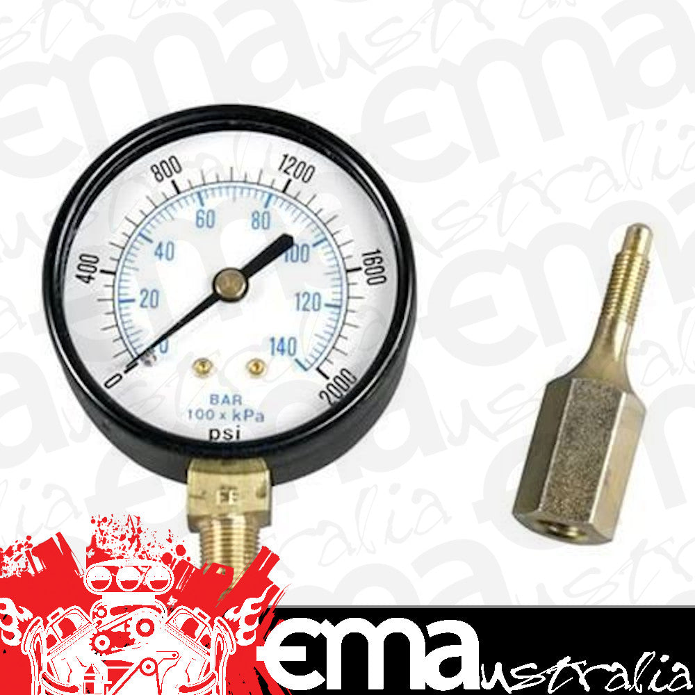 Strange | STP2360 | Brake Pressure Gauge 0-1500PSI Incl Bleeder Adapter