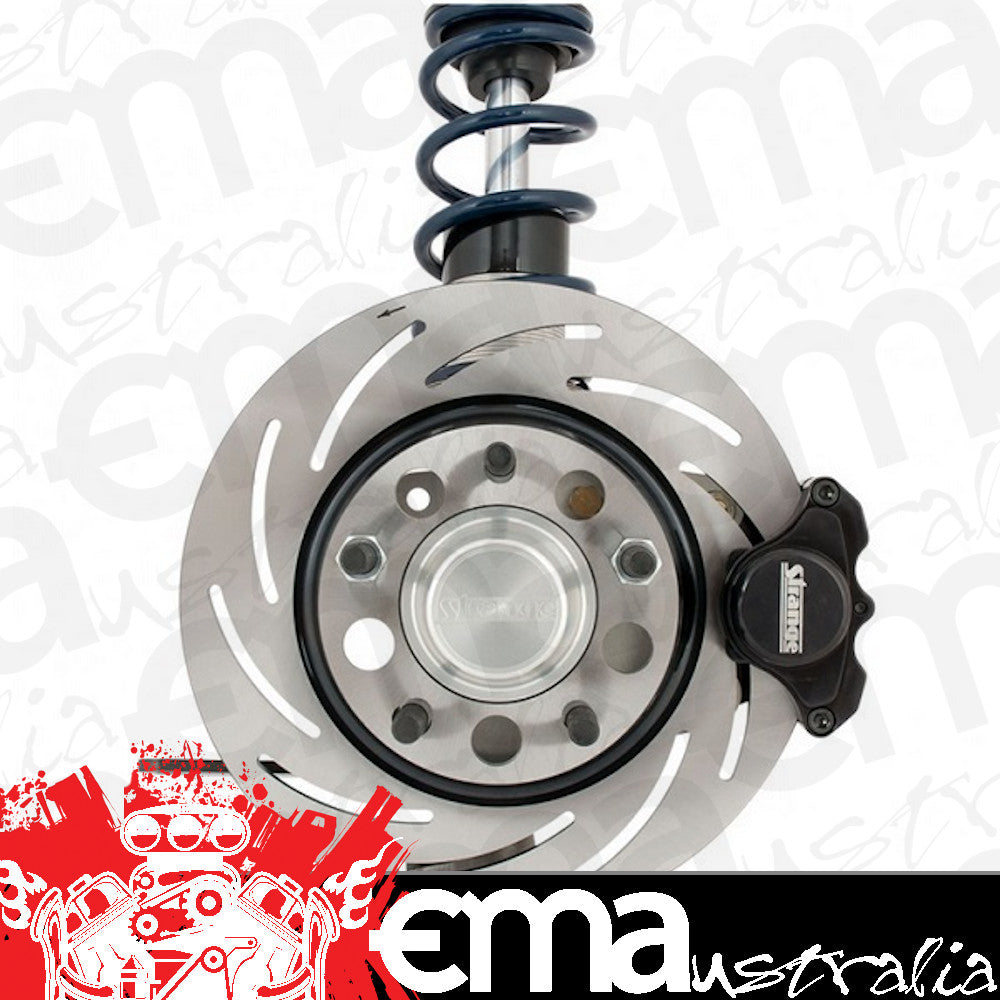 Strange STPSS110-475 Strange Stpss110-4.75 Medium Duty Strut Package Eye Mount 2-Piston Caliper suit 4.75 Bolt Circle