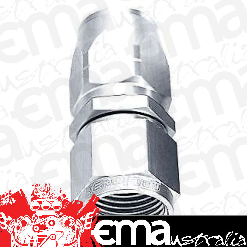 Aeroflow AF501-16S Alloy Straight Hose End -16AN Silver Cutter Style Swivel Nut