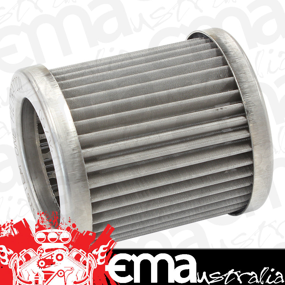 System One SY208-883 Replacement Stainless Steel Element 35 Micron suit 3-3/4" Long x 3" O.D Billet Oil Filters Sy210-314 & Sy210-361