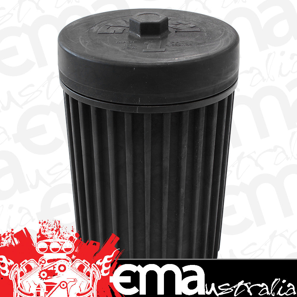 System One SY211-512571 Spin On Oil Filter 6" Long Black anodized w/ Universal Threads 4-1/4" Diameter. suit Heavyweight Nitro Applications 75 Micron