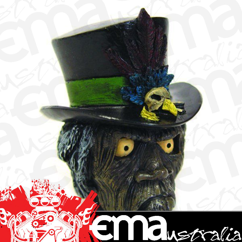 Universal - undrilled Voodoo Man Gear Knob Painted Resin Timebomb Kustoms TBKJFN42
