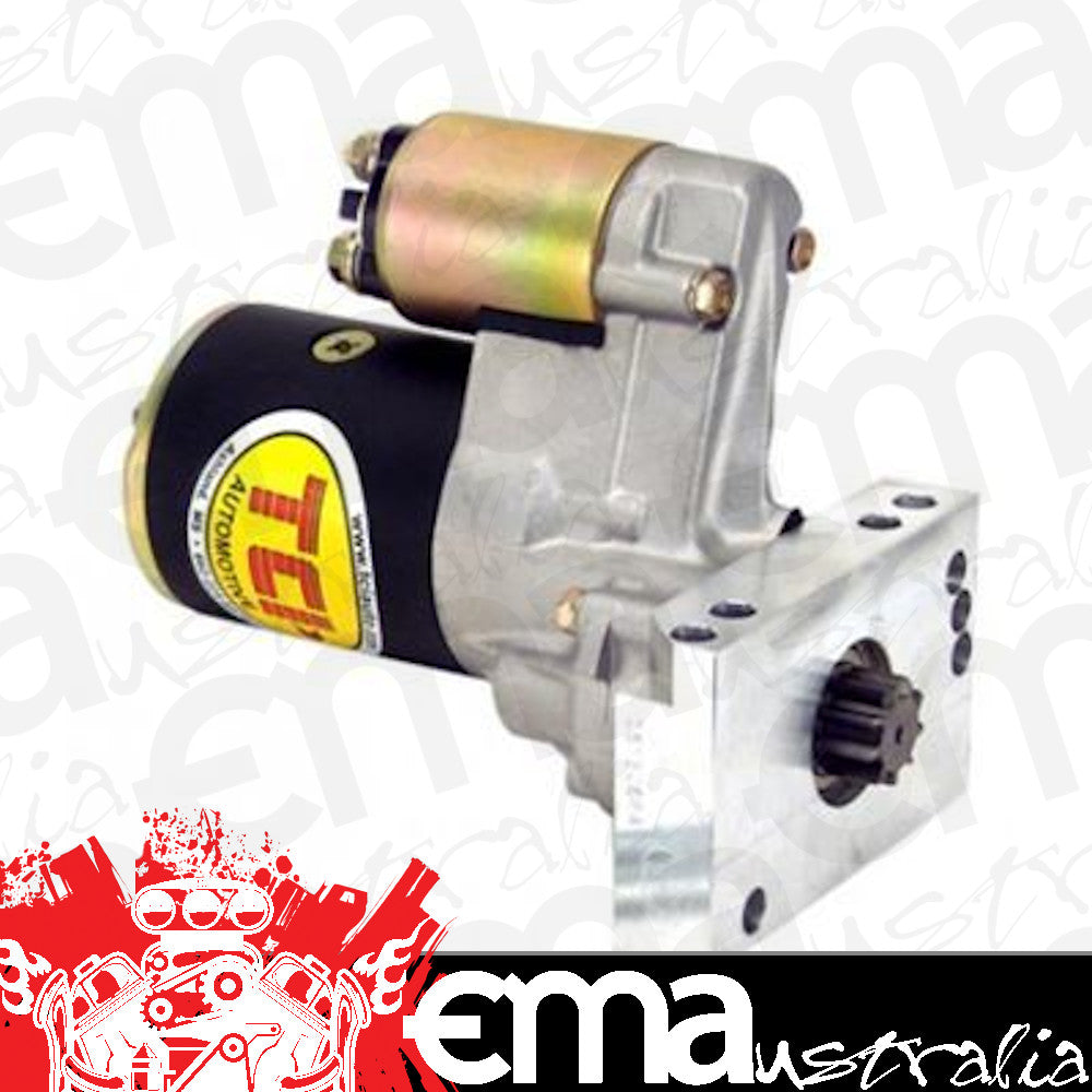 TCI Auto TCI351100 Starter Mini Inline Black Powdercoated Chev