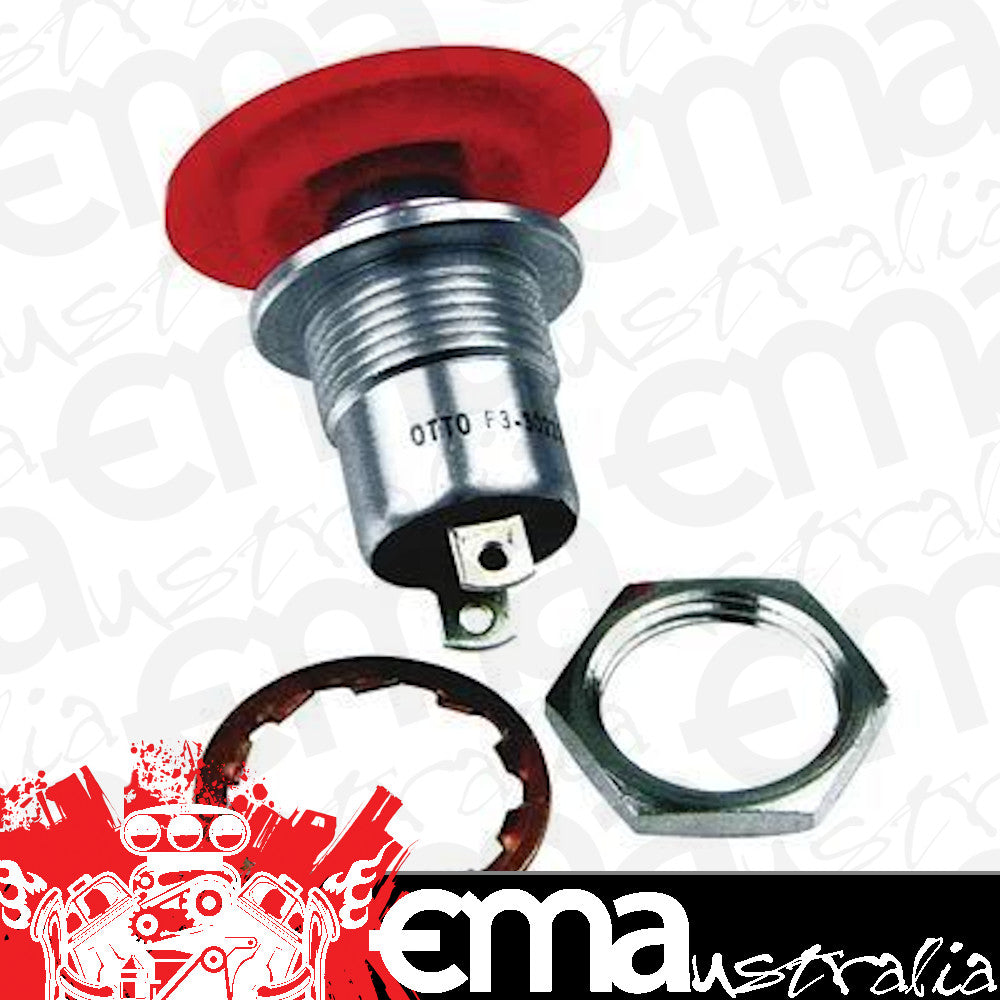 TCI Auto TCI387700 Switch Push Button Momentary Trans-Brake Plastic Red 10 Amps