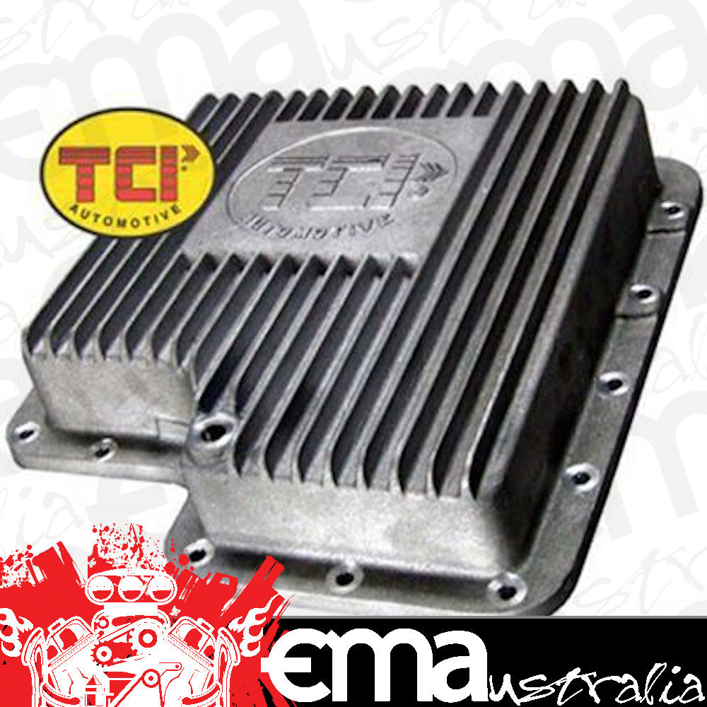 TCI Auto TCI428000 Ford C-6 Automatic Transmission Pan Deep Aluminum Natural