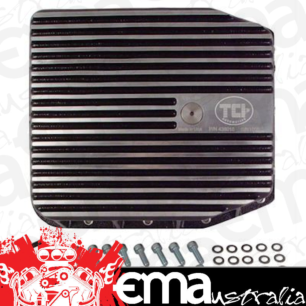 TCI Auto TCI438015 Automatic Transmission Pan Deep Aluminum Natural Ford Aod/4R70W Kit