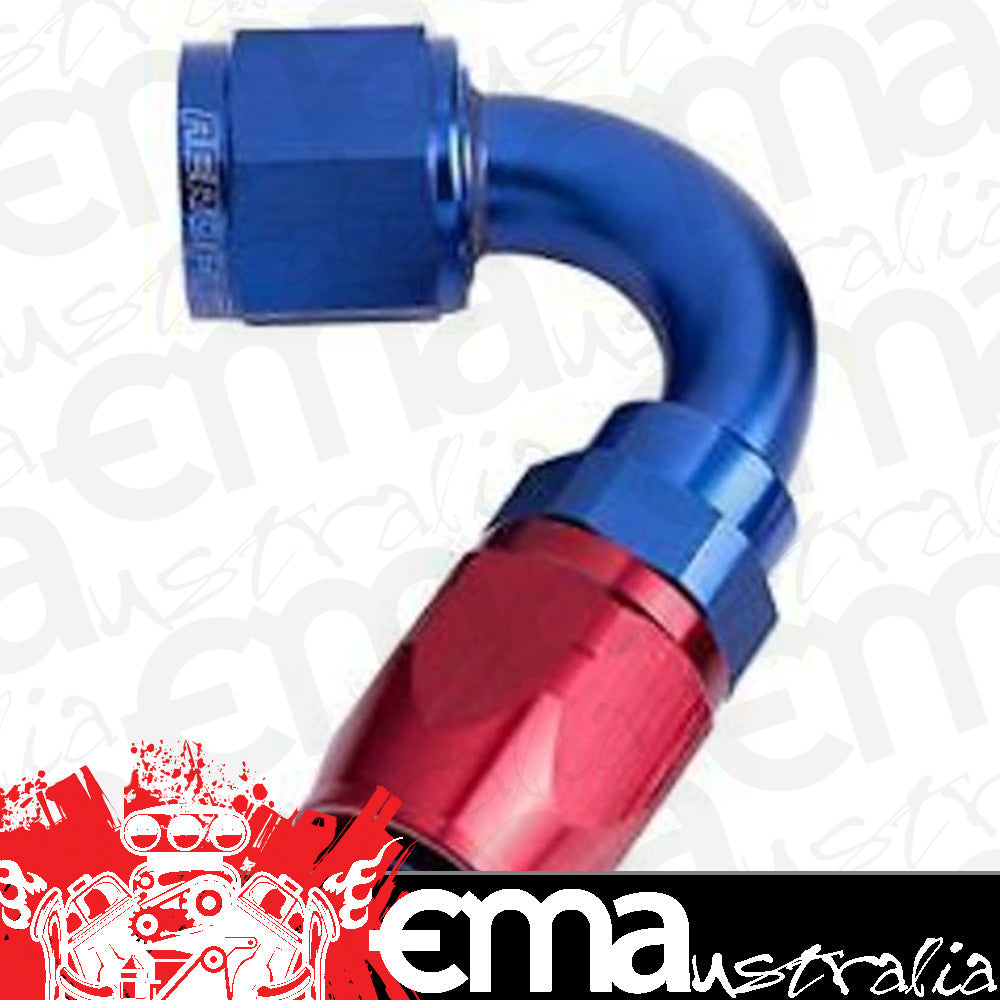 Aeroflow 100 & 450 series braided hose Alloy 120 Deg End -20AN Blue Cutter Style Full Swivel Aeroflow Performance Products AF504-20