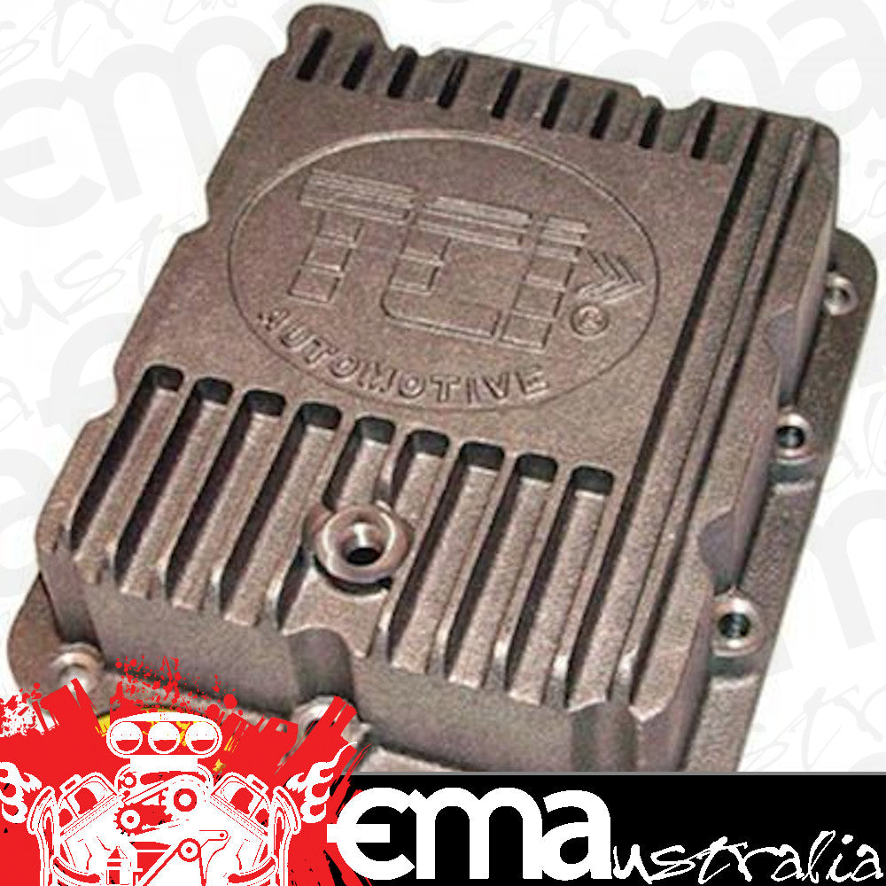 TCI Auto TCI518000 Transmission Pan Stock Aluminum Natural Case Fill Ford C-4