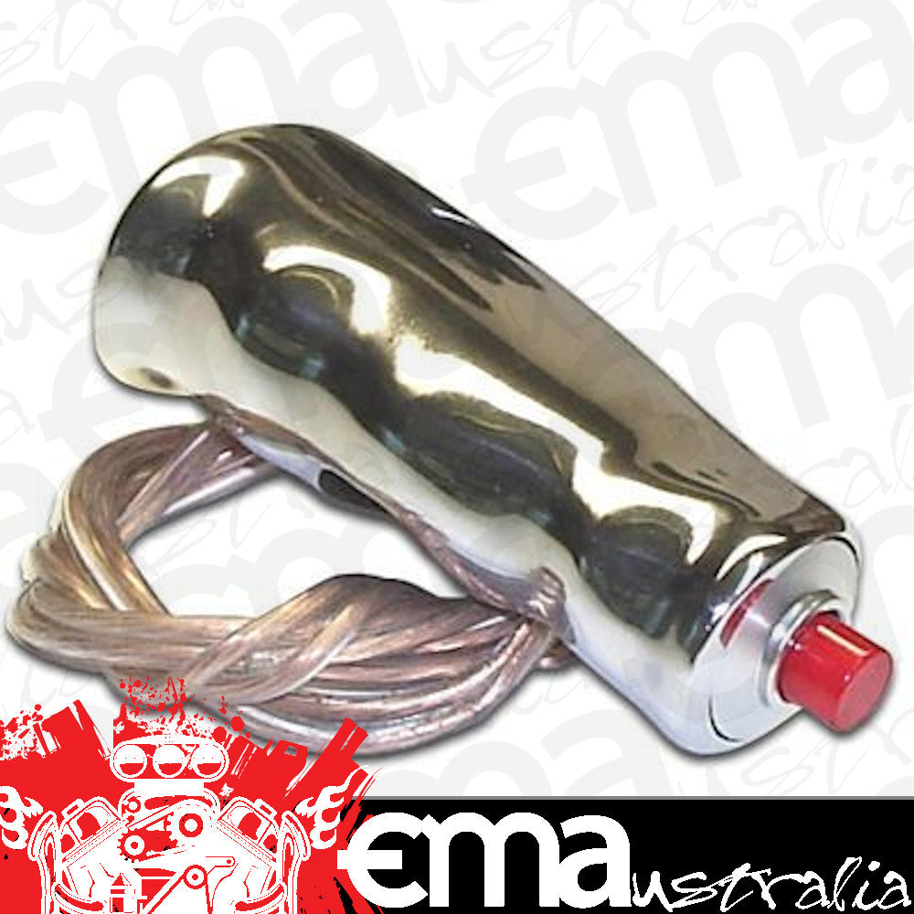 TCI Auto TCI618009 Shift Knob T-Handle Polished Aluminum Built-In Thumb Switch