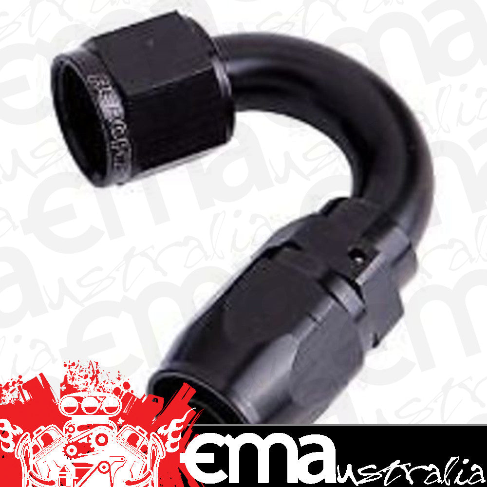 Aeroflow 100 & 450 series braided hose Alloy 150 Deg End -20AN Blue Cutter Style Full Swivel Aeroflow Performance Products AF505-20BLK