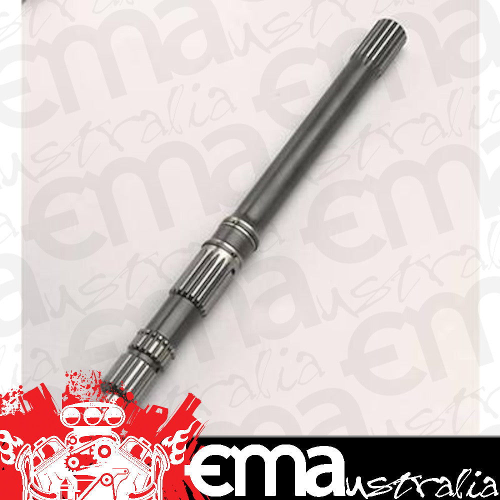 TCI Auto TCI749700 Input Shaft Hardened Vaccu Melt 300 1.76 Carrier Stock Spline 12.875 In. Length Gm Powerglide