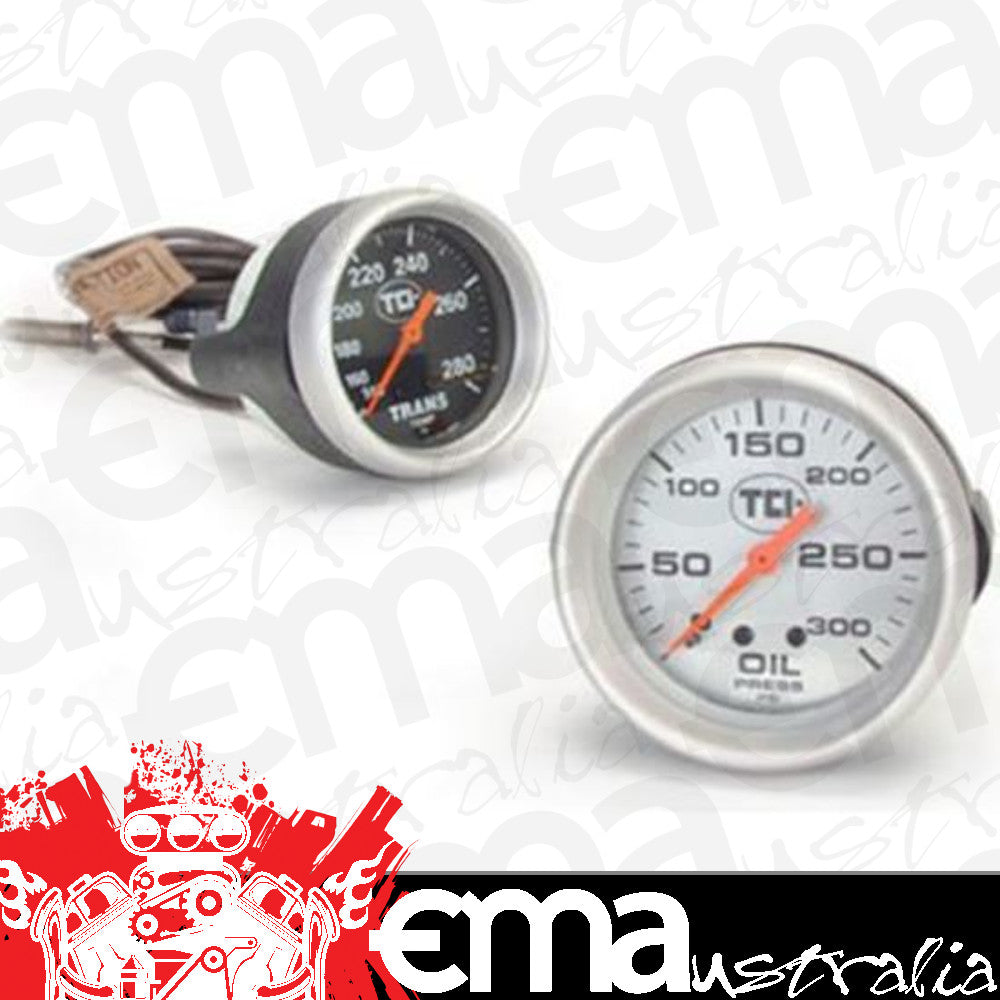TCI Auto TCI801001 Transmission Gauge Trans Temp Silver 2 5/8'