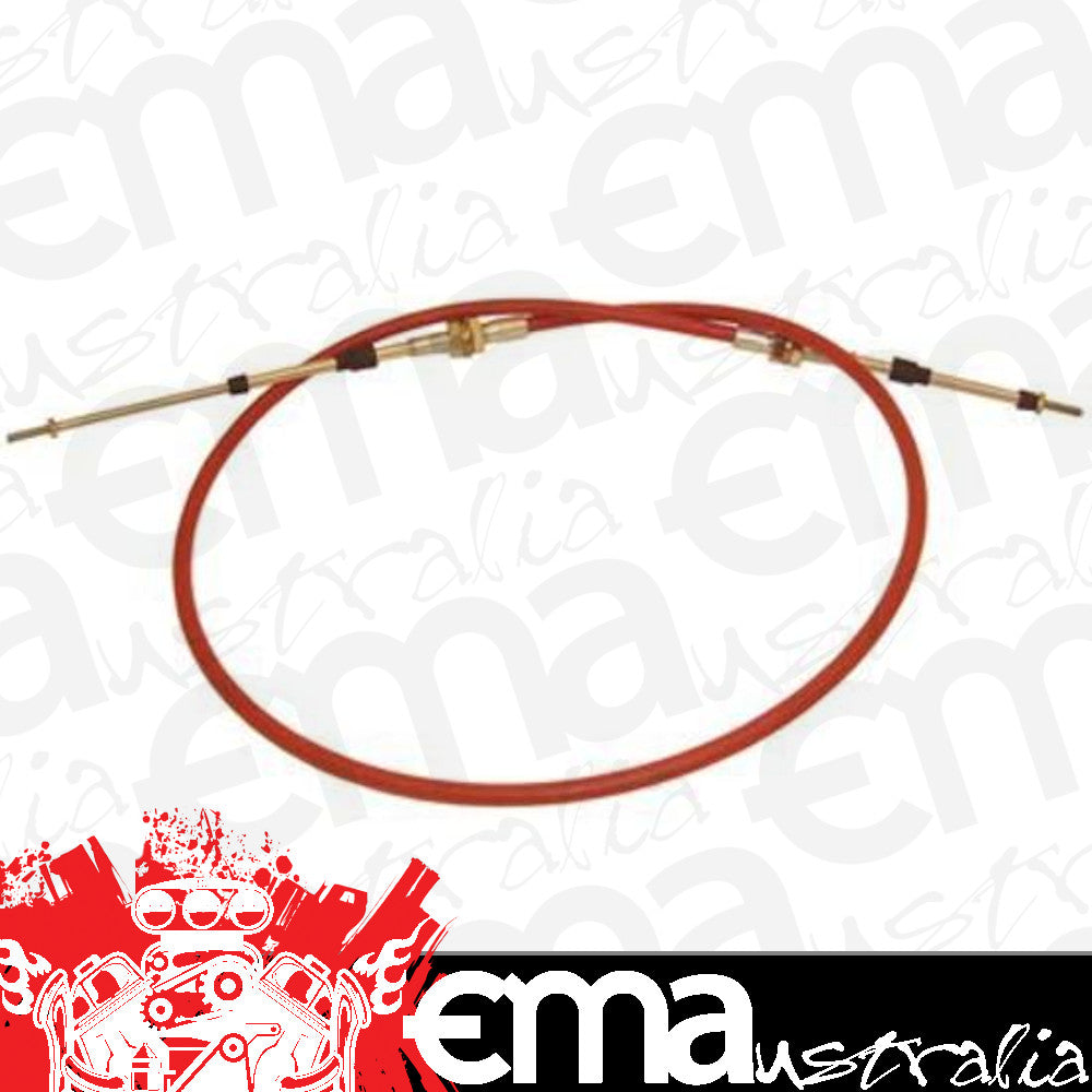 TCI Auto TCI851400 Shifter Cable 14 Ft. Length 3 In. Stroke Morse Style Threaded/Threaded Ends