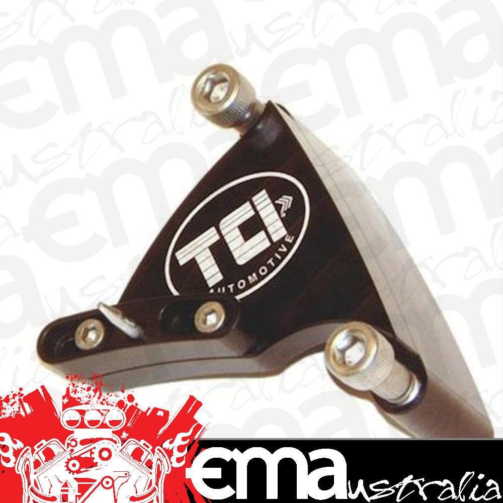 TCI Auto TCI871001 Timing Pointer Billet Aluminum Black Anodized Adjustable 6.25 In. Damper Chev Small Block