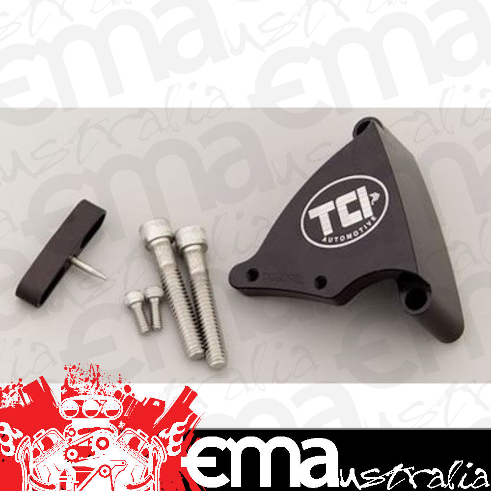 TCI Auto TCI871002 Timing Pointer Billet Aluminum Black Anodized Adjustable 7.25 In. Damper Chev Small Block
