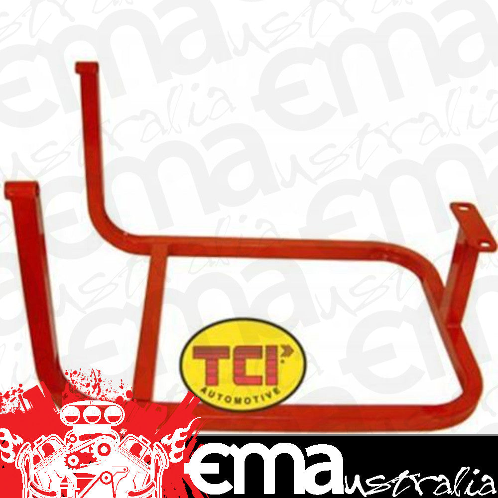 TCI Auto TCI896700 Automatic Transmission Stand Red Powdercoated Steel Gm Powerglide w/ Shorty Tailhousing