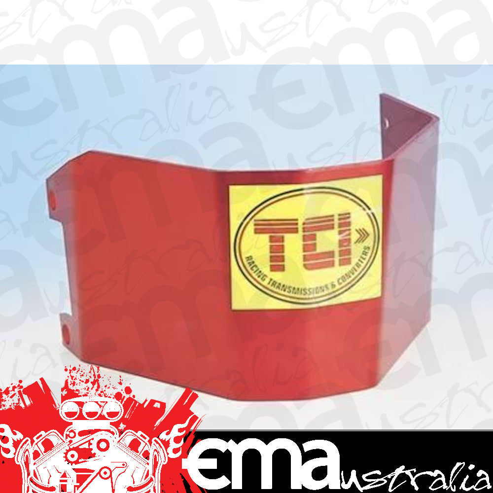 TCI Auto TCI910000 Automatic Transmission Shield Case Aluminum Red Powdercoated Mopar Torqueflite 727 Kit