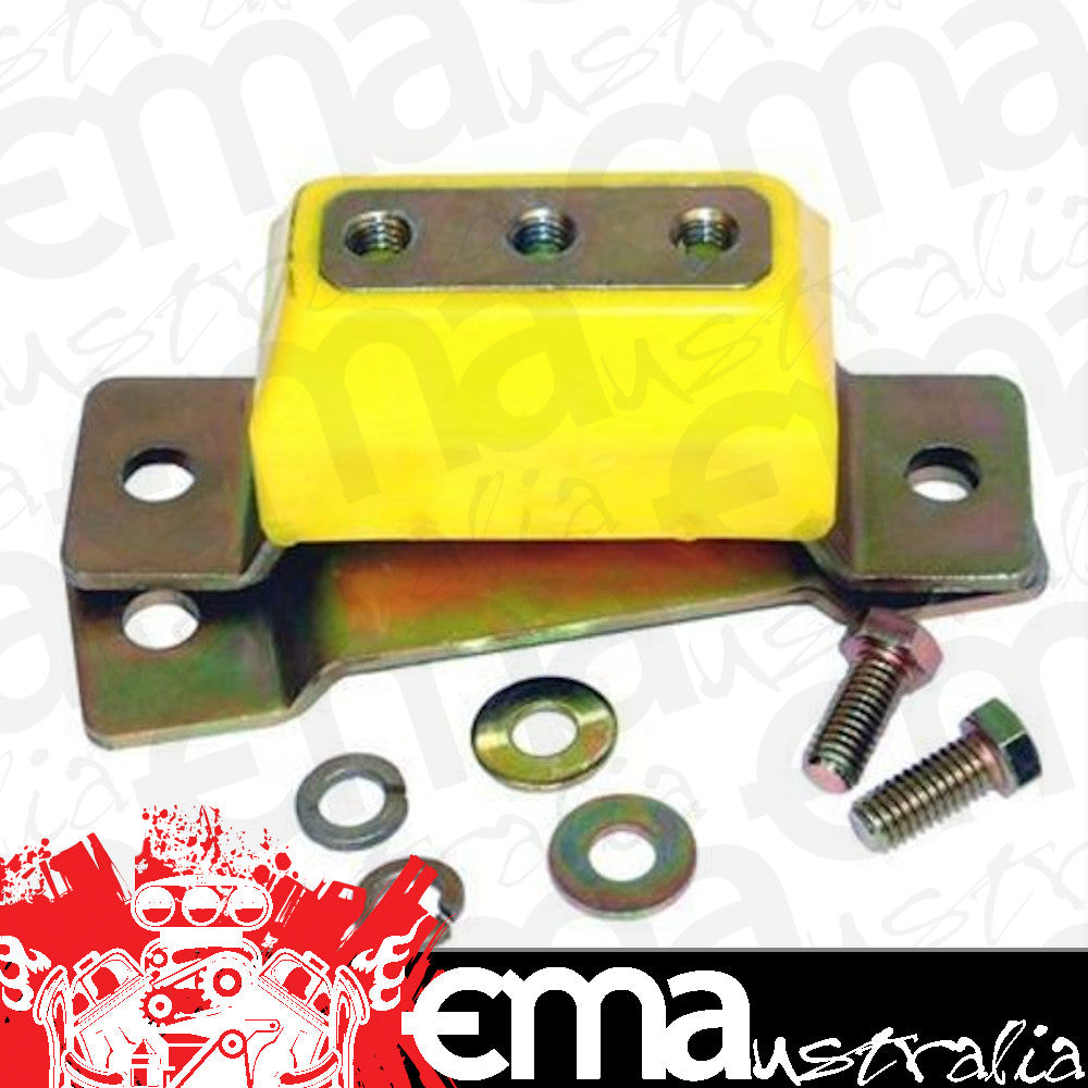 TCI Auto TCI952501 Bushing Transmission Crossmember Mount Zinc Finish Yellow Ford