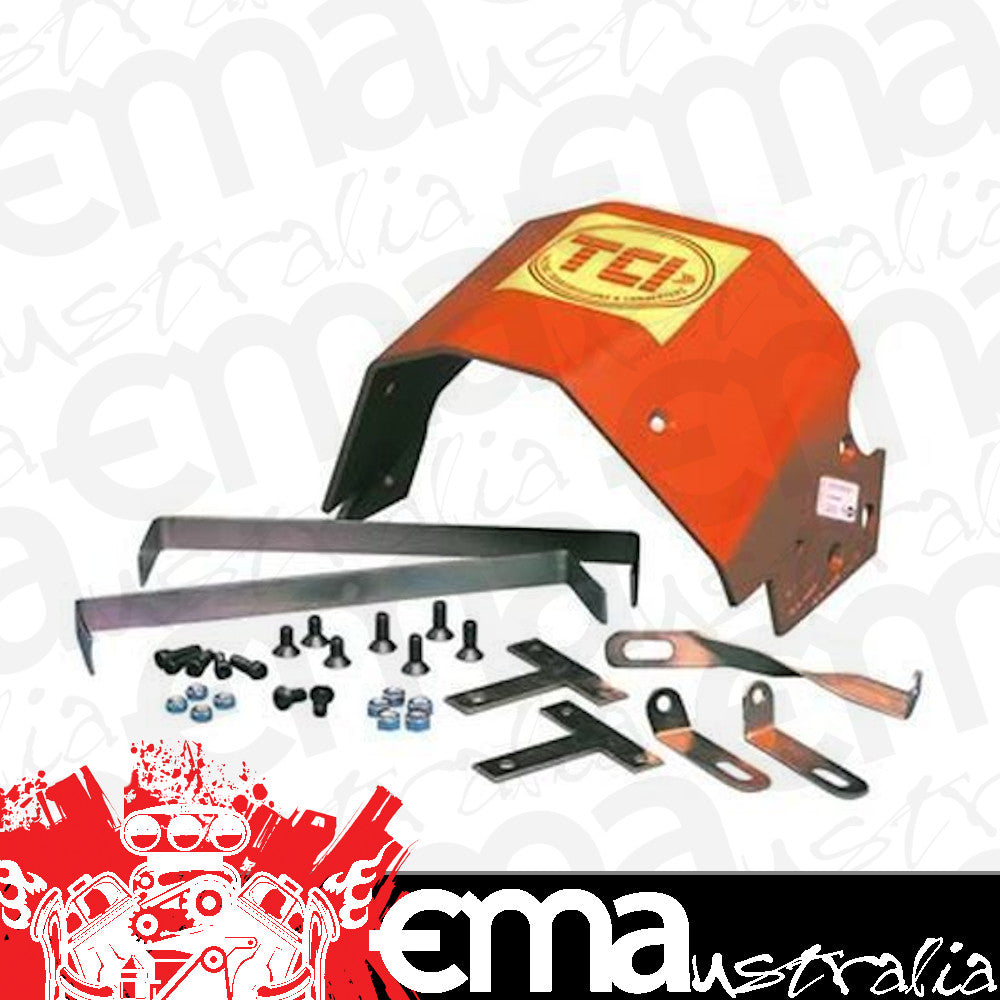 TCI Auto TCI970000 Powerglide Transmission Shield Red Sfi ApprOved