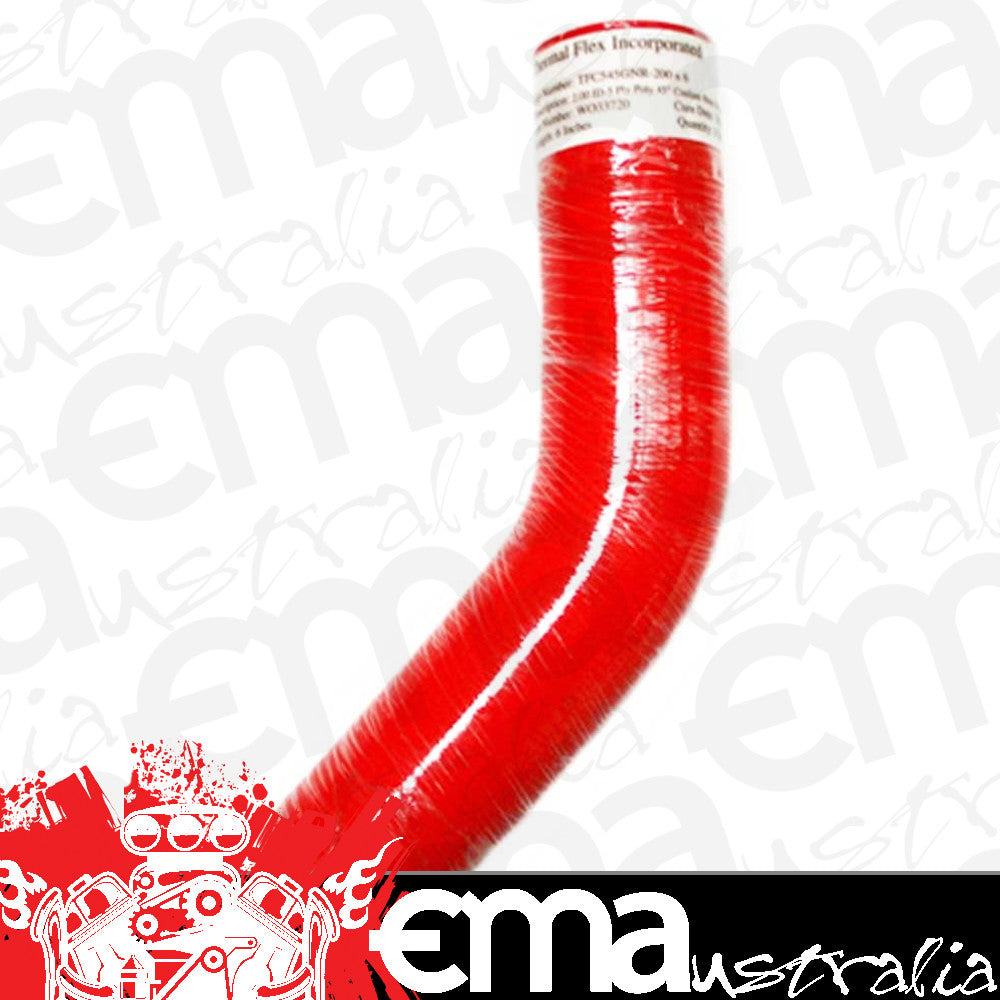 Thermal Flex TFC545GNR-275x6 45¡ Bend Silicone Hose - Red 2.75" I.D 6" Legs
