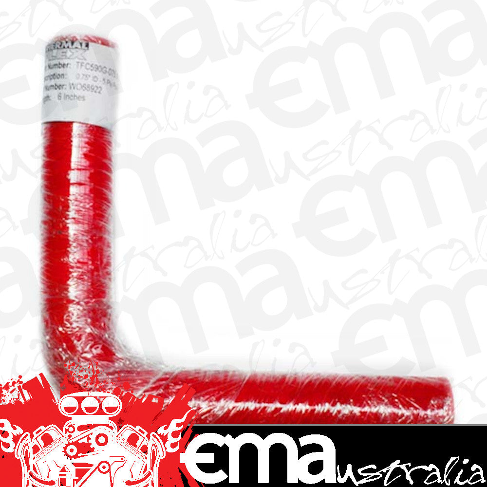 Thermal Flex TFC590GNR-100x6 90¡ Bend Silicone Hose - Red 1.00" I.D 6" Legs