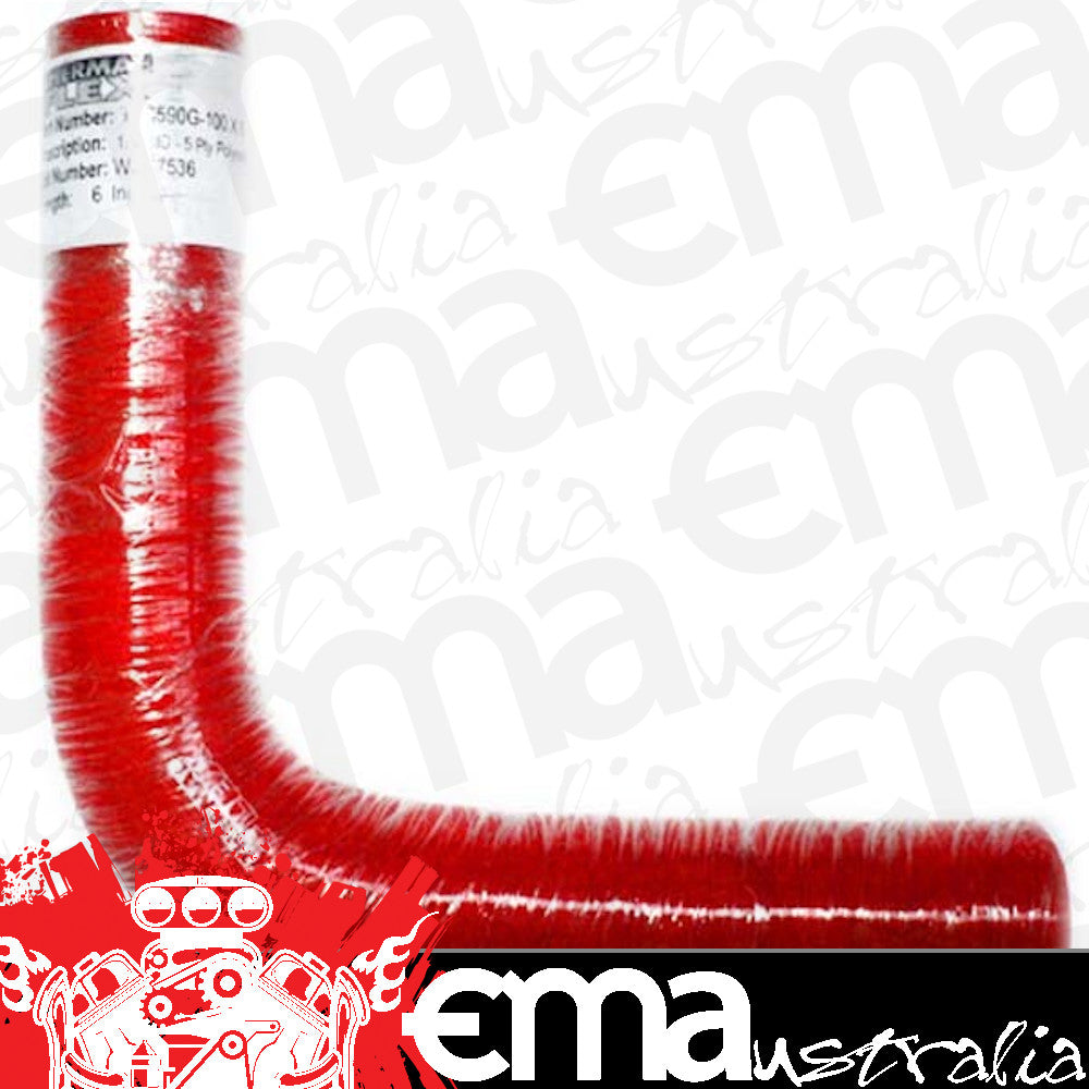 Thermal Flex TFC590GNR-175x6 90¡ Bend Silicone Hose - Red 1.75" I.D 6" Legs