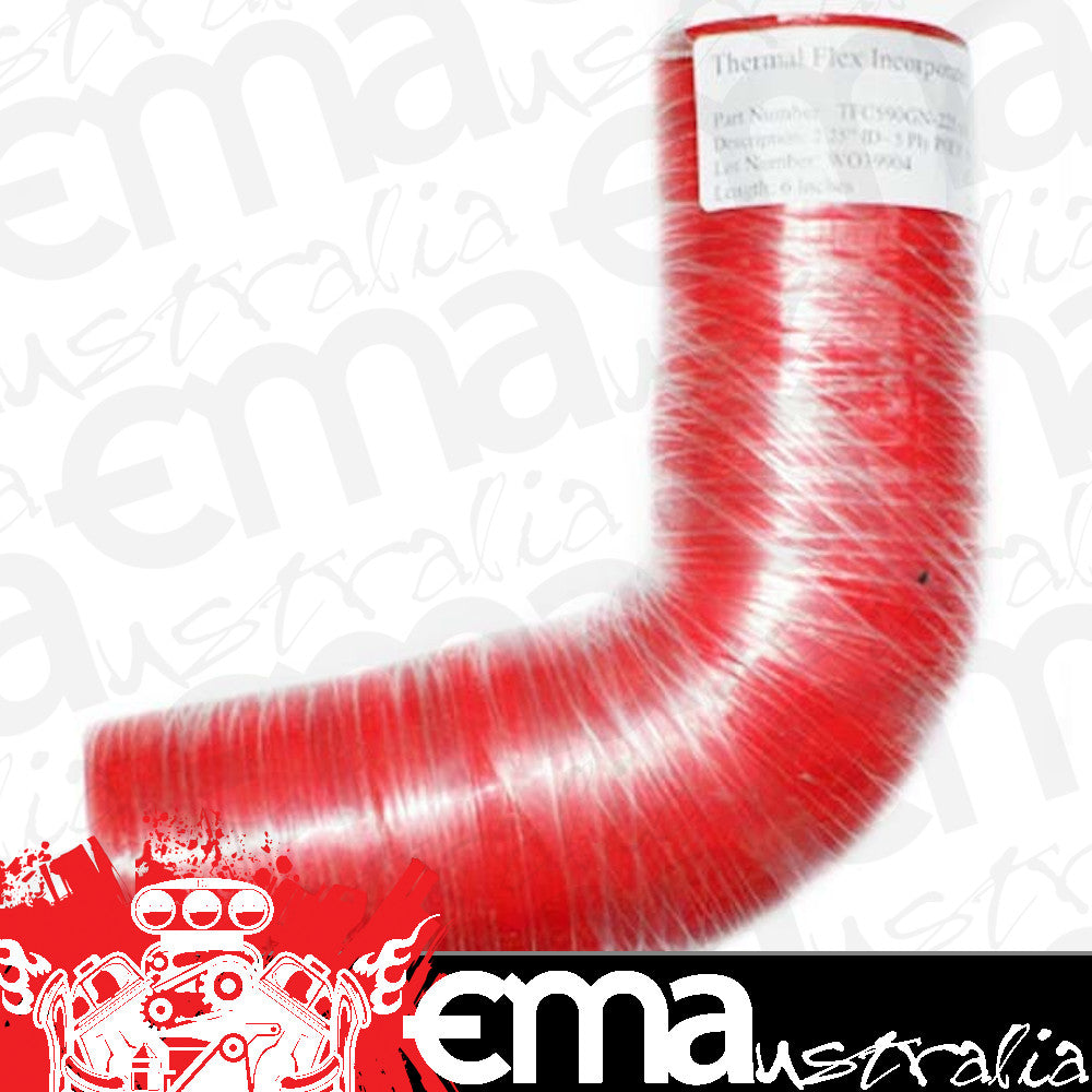 Thermal Flex TFC590GNR-225x6 90¡ Bend Silicone Hose - Red 2.25" I.D 6" Legs