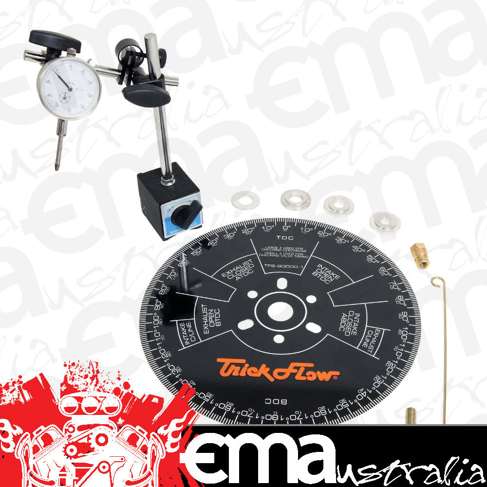 Trick Flow Specialties TFS90000-16 Trick Flowĩ Cam Degree Kit 11" Wheel w/ Dial Indicator & Carry Case