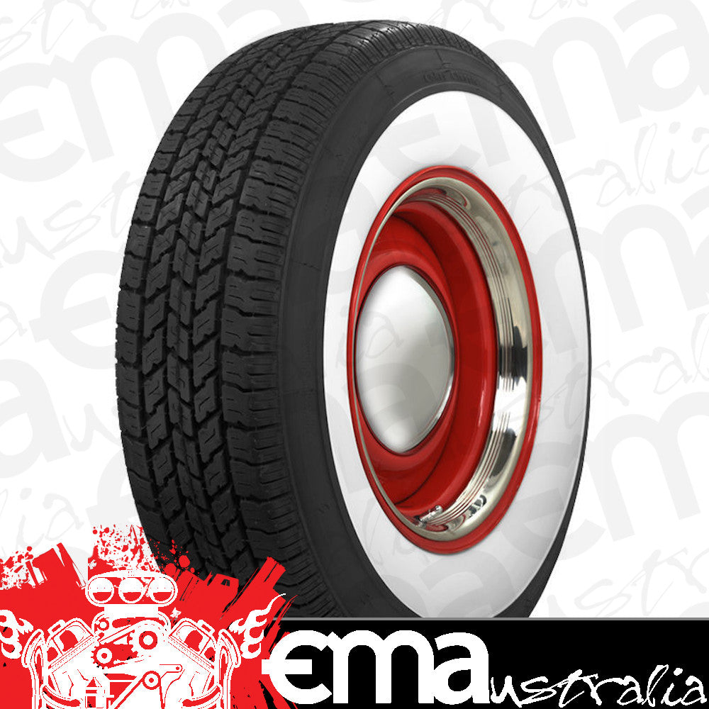 Coker TIRCO21575R15WW Classic Radial Tyre 215/75R/15 2-3/8" Whitewall Each