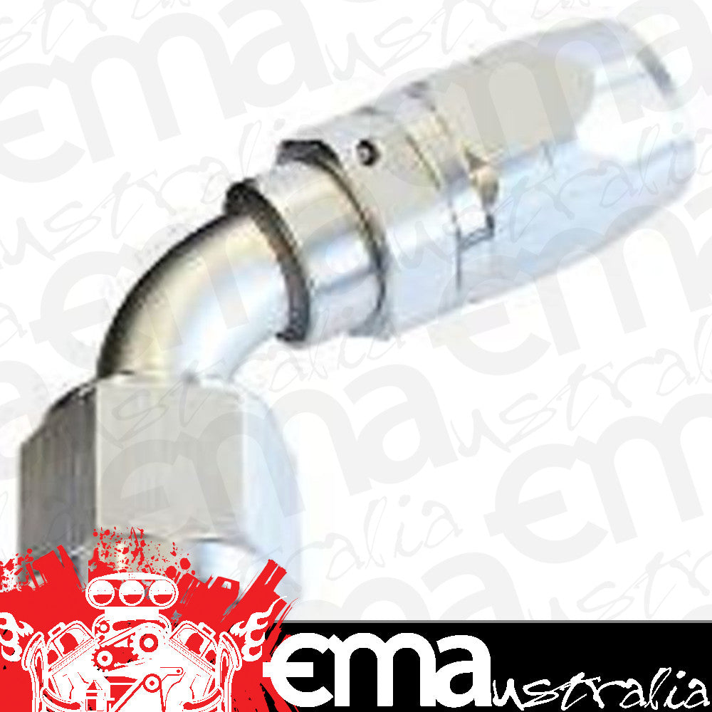 Aeroflow 100 & 450 series braided hose Alloy 60 Deg End -16AN Silver Cutter Style Ful Swivel Aeroflow Performance Products AF508-16S