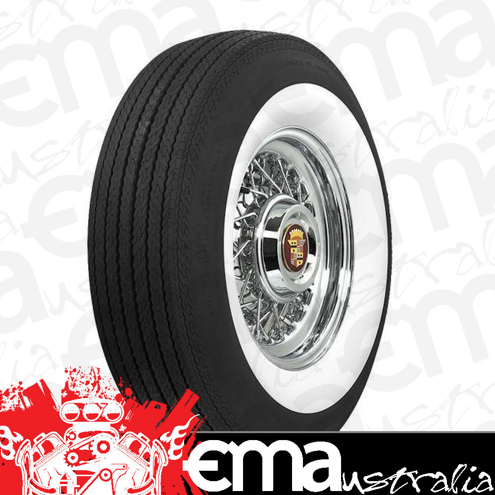 Coker TIRCOL7815W-3 Classic L78-15 Bias Ply Tyre 3" Whitewall Each