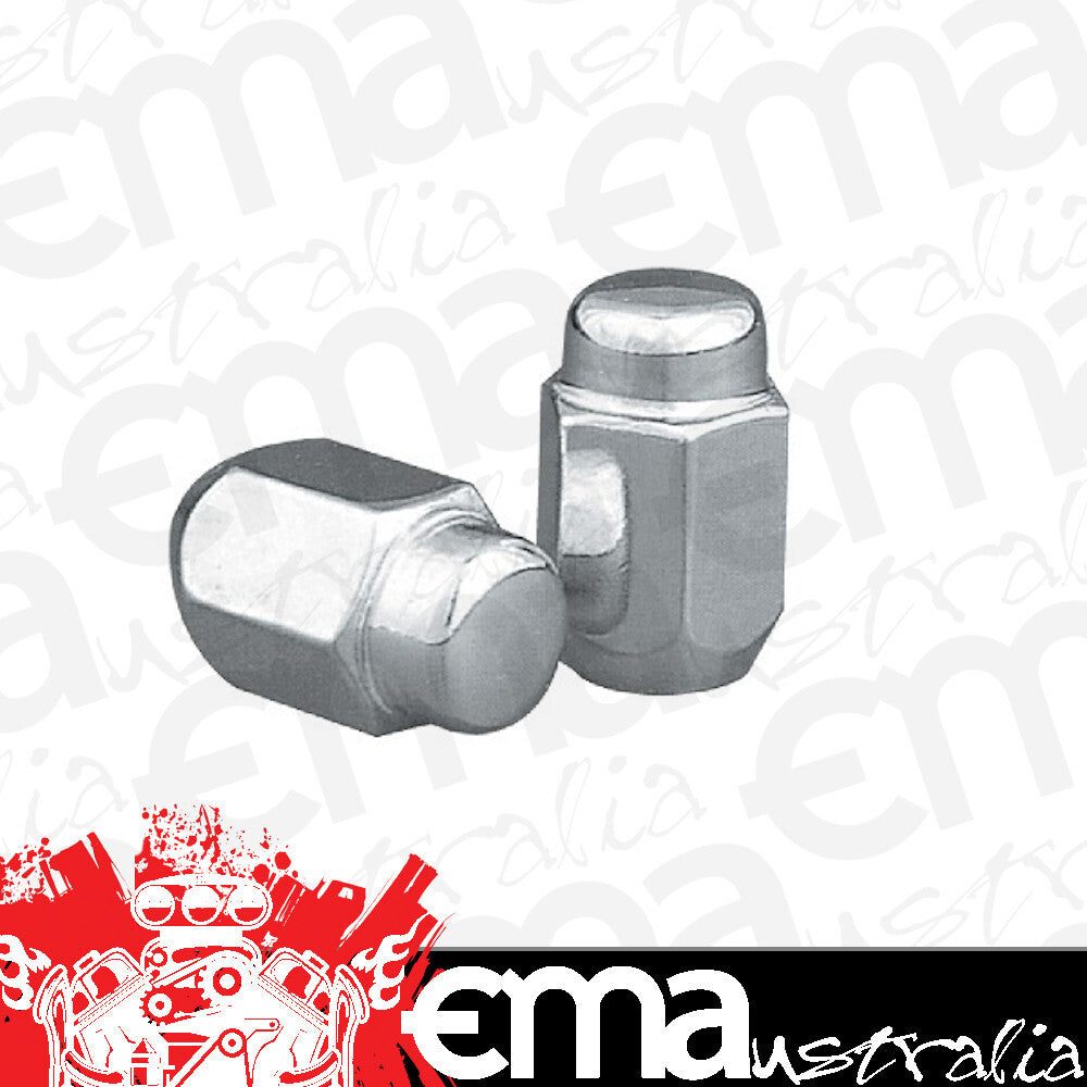 Topline TLC1406-4 Heat Treated Acorn Wheel Nuts - 13/16" Hex 12mm x 1.25" Thread Closed End (Set of 4)