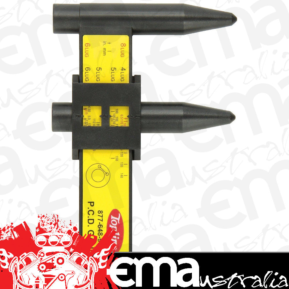 Topline TLC402 Wheel Bolt Circle Pcd Gauge Measures 4 5 6 & 8 Stud Patterns