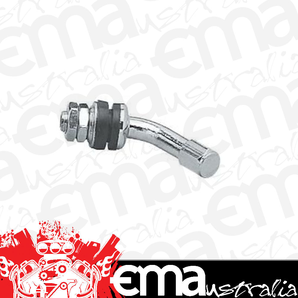 Topline TLC503-4 Chrome Plated Angled Valve Stems Bolt-In Style 4 Pack