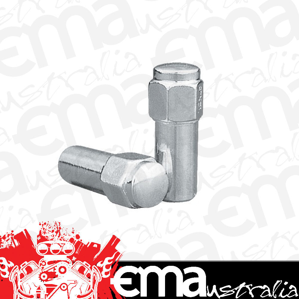 Topline TLC8854-4 xl Mag Wheel Nuts - 13/16" Hex 1/2" Thread 1.38" Shank Closed End (Set of 4)