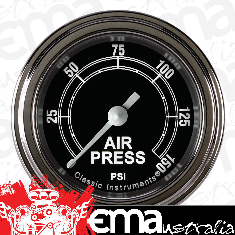 Classic Instruments TR118SLF Traditional - Air Pressure Gauge Full Sweep 2-1/8"